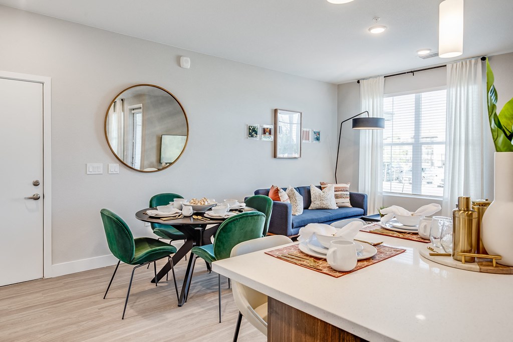 Kitchen and dining area