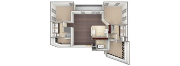 3D Floor Plan Image of B3