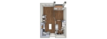 The Joplin floor plan 3D image.