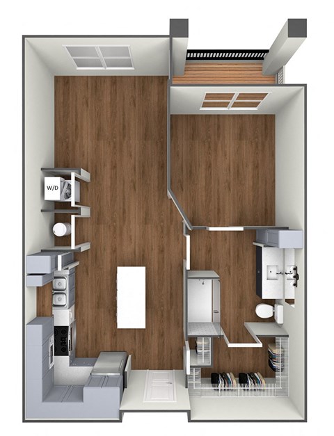 The Joplin floor plan 3D image.