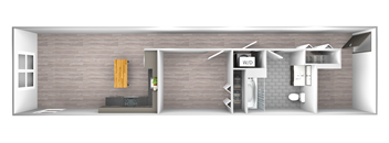 An artist's rendering of the Tier 03 and Tier 08 floor plan.