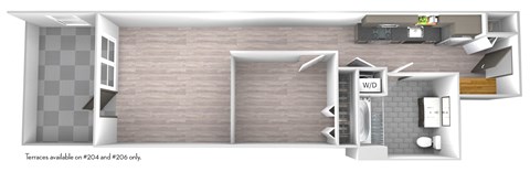 An artist's rendering of the Tier 04, Tier 06, Tier 15 and Tier 17 floor plan.