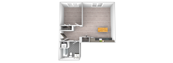 An artist's rendering of the Tier 20 floor plan.