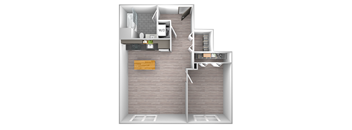 An artist's rendering of the Tier 11 floor plan.