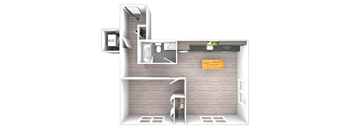 An artist's rendering of the Tier 12 floor plan.