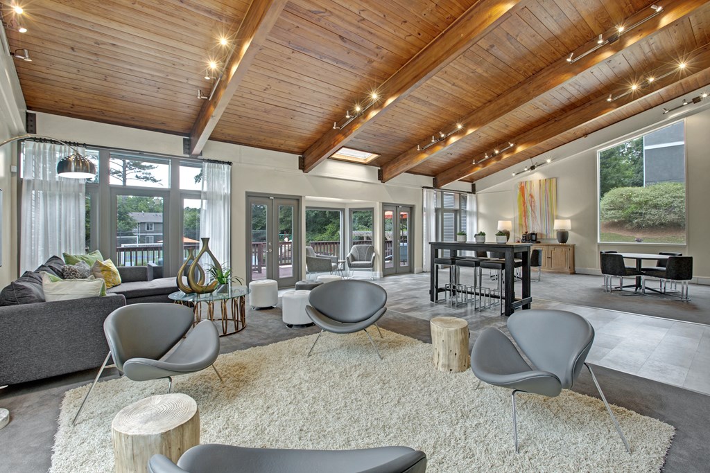 Leasing center and resident lounge at Lacota Apartments in Atlanta, GA 30360