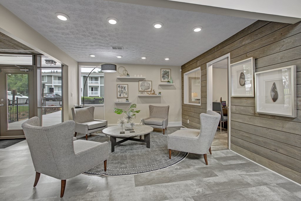 Leasing center and resident lounge at Lacota Apartments in Atlanta, GA 30360