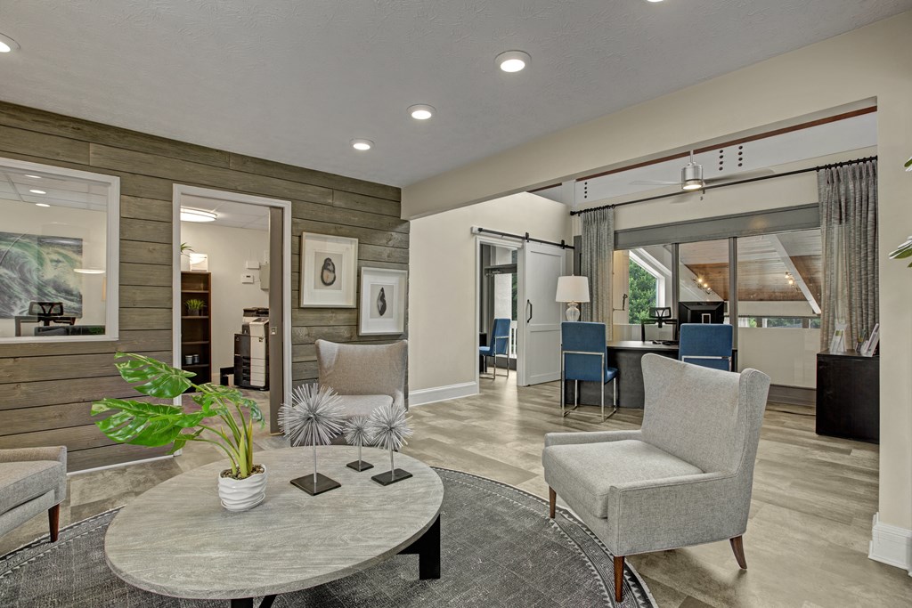 Leasing center and resident lounge at Lacota Apartments in Atlanta, GA 30360