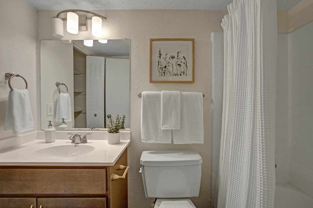 Bathroom at Lacota Apartments in Atlanta, GA 30360