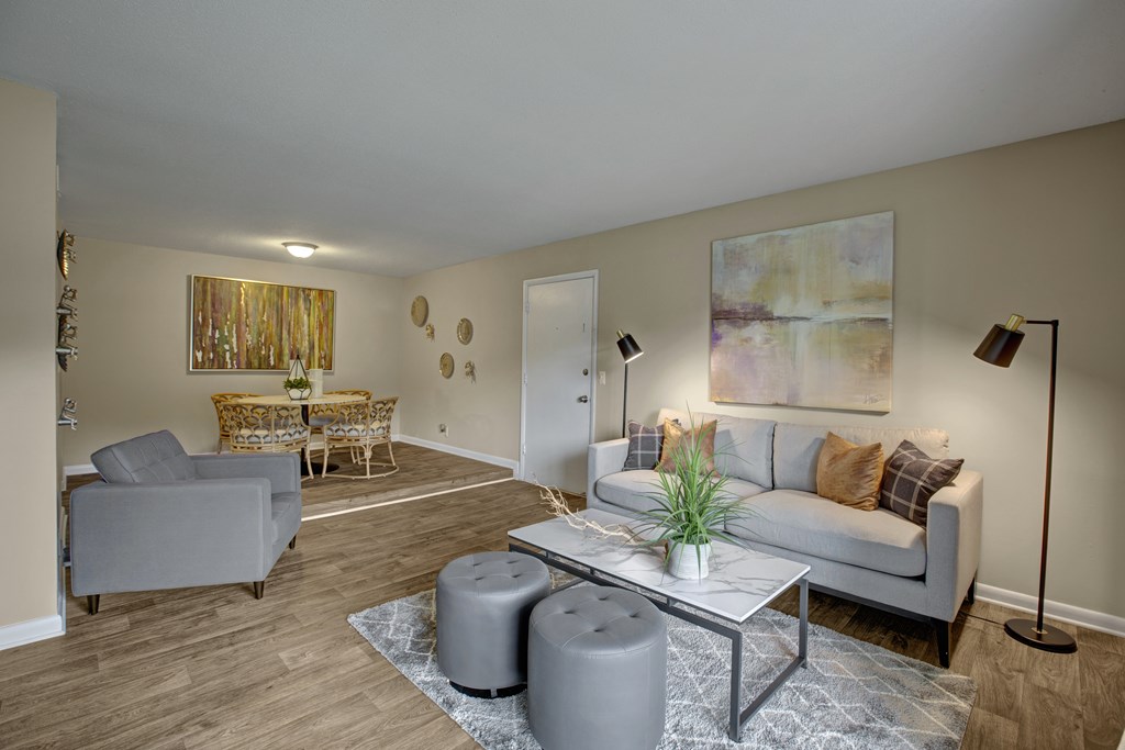 Living room at Lacota Apartments in Atlanta, GA 30360