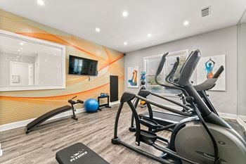 our gym is equipped with state of the art equipment and a television