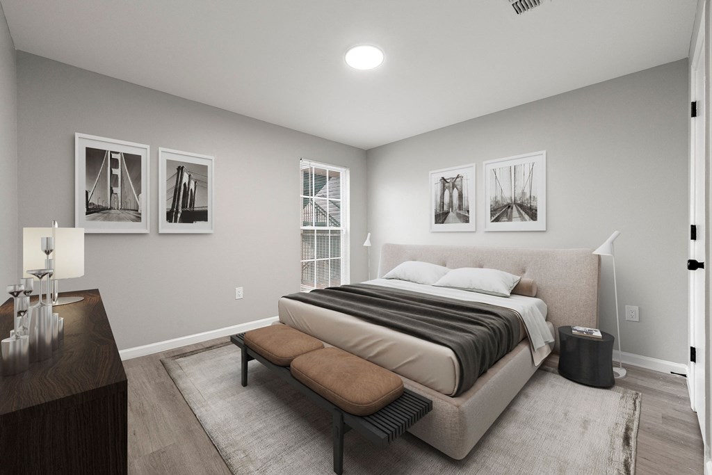 Master bedroom at 2000 Oasis  Apartments, Atlanta, 30316
