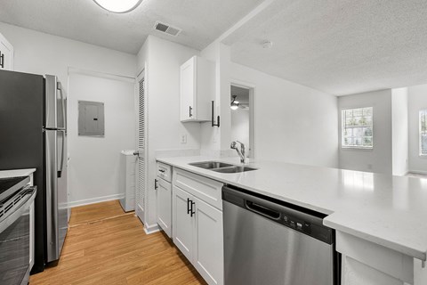 Renovated kitchen at Eastlake Gardens, Decatur, 30032
