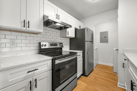 Renovated kitchen at Eastlake Gardens, Decatur, 30032