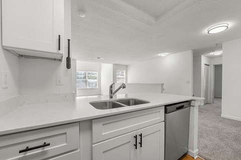 Renovated kitchen at Eastlake Gardens, Decatur, 30032