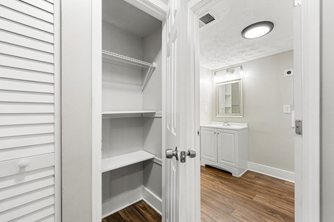 Storage closet Storage closet at Balfour Chastain, Sandy Springs, GA