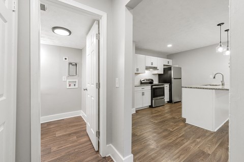 Renovated kitchen Renovated kitchen at Balfour Chastain, Sandy Springs, GA