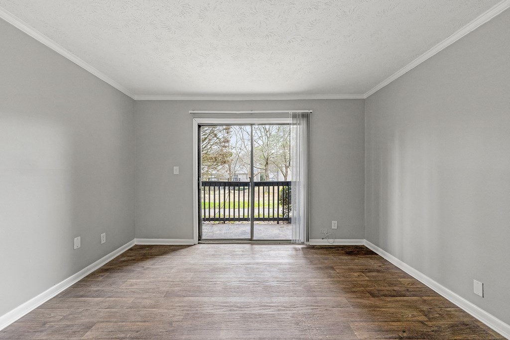 An open living room at Fields at Peachtree Corners, Norcross, GA
