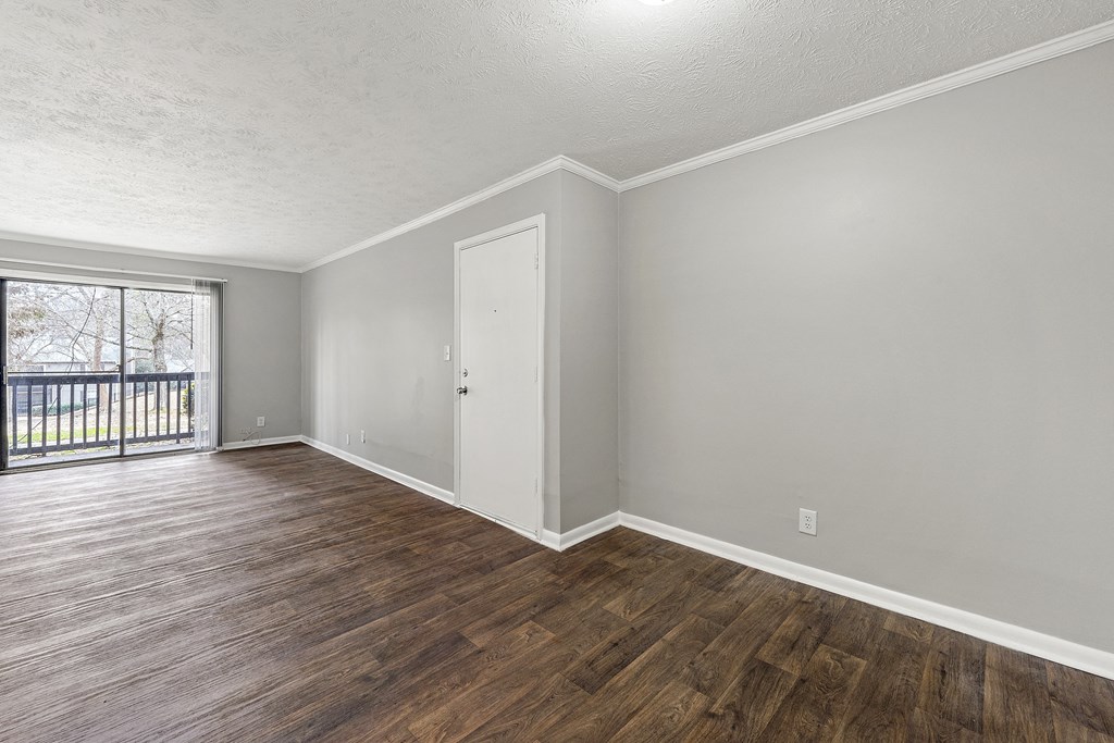 An open living room at Fields at Peachtree Corners, Norcross, GA