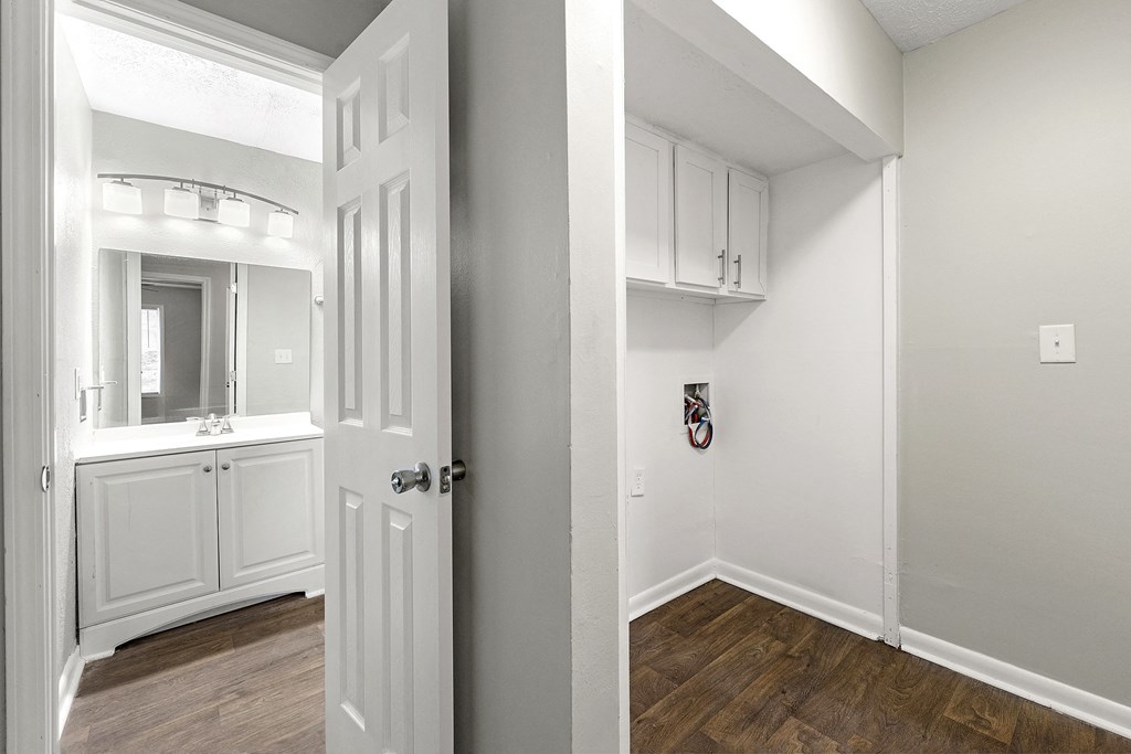 Walk-In closet with built ins at Fields at Peachtree Corners, Norcross, GA