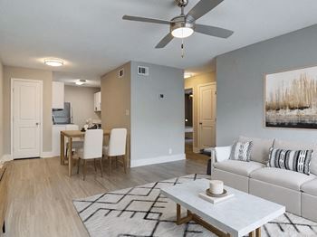 Living Room With Dining Area at Eastlake Gardens, Decatur, GA