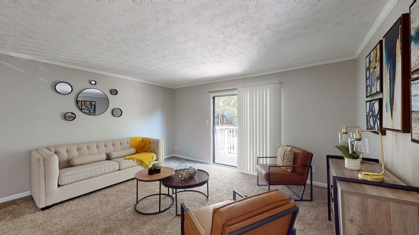 Modern Living Room at Fields at Peachtree Corners, Norcross, Georgia