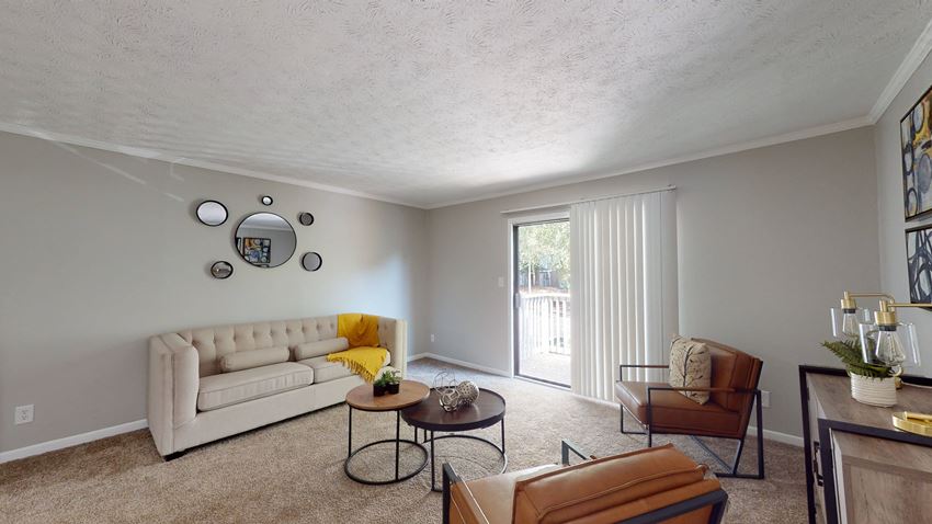 Modern Living Room at Fields at Peachtree Corners, Norcross, Georgia