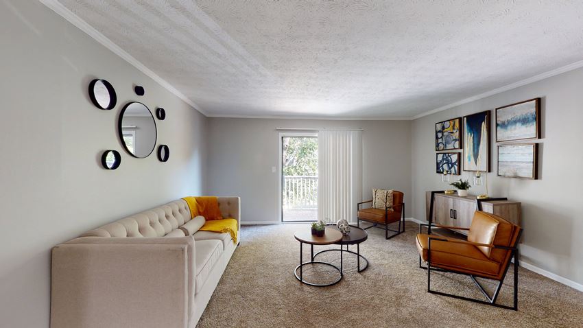 Modern Living Room at Fields at Peachtree Corners, Norcross, Georgia