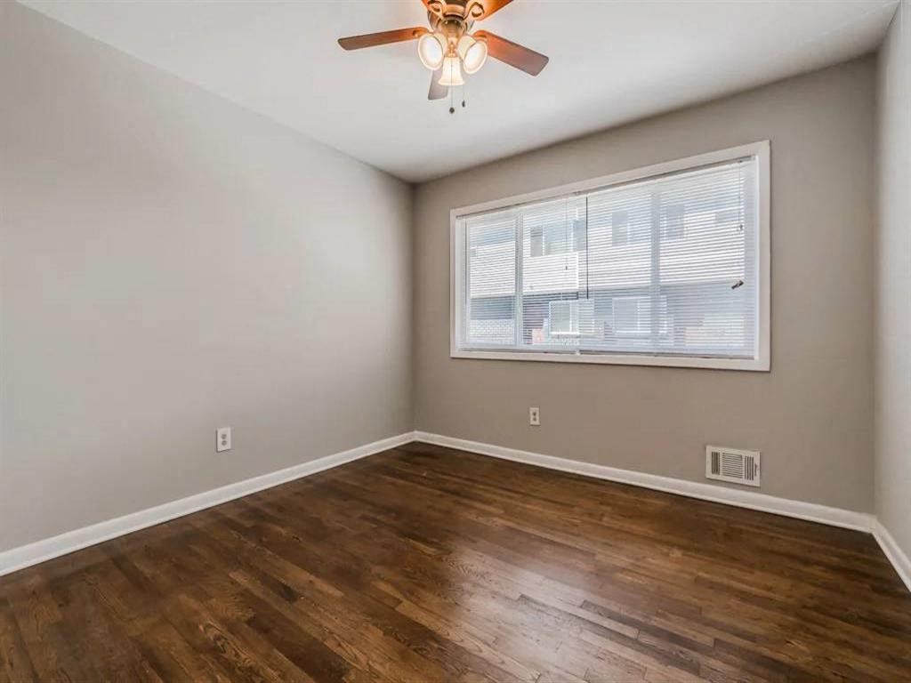 Spacious Bedroom New Flooring Ceiling Fan at Balfour Chastain, Georgia, 30342