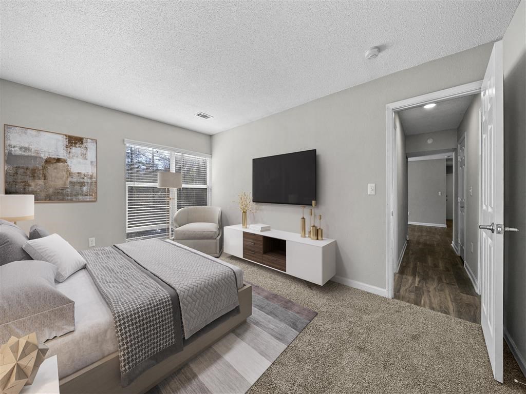 Master Bedroom with plush carpet.  at Concord Crossing, Georgia, 30082