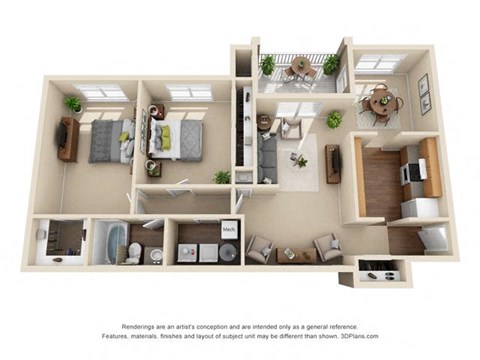 Cedar Floor Plan at Concord Crossing, Smyrna, GA