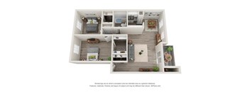 Cypress Floor Plan at Pinewood Townhomes, Tucker, GA, 30084