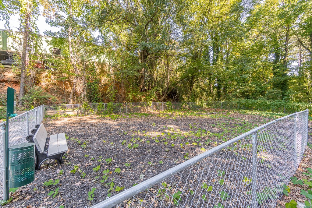 Dog Park Area  at Pinewood Townhomes, Tucker, GA