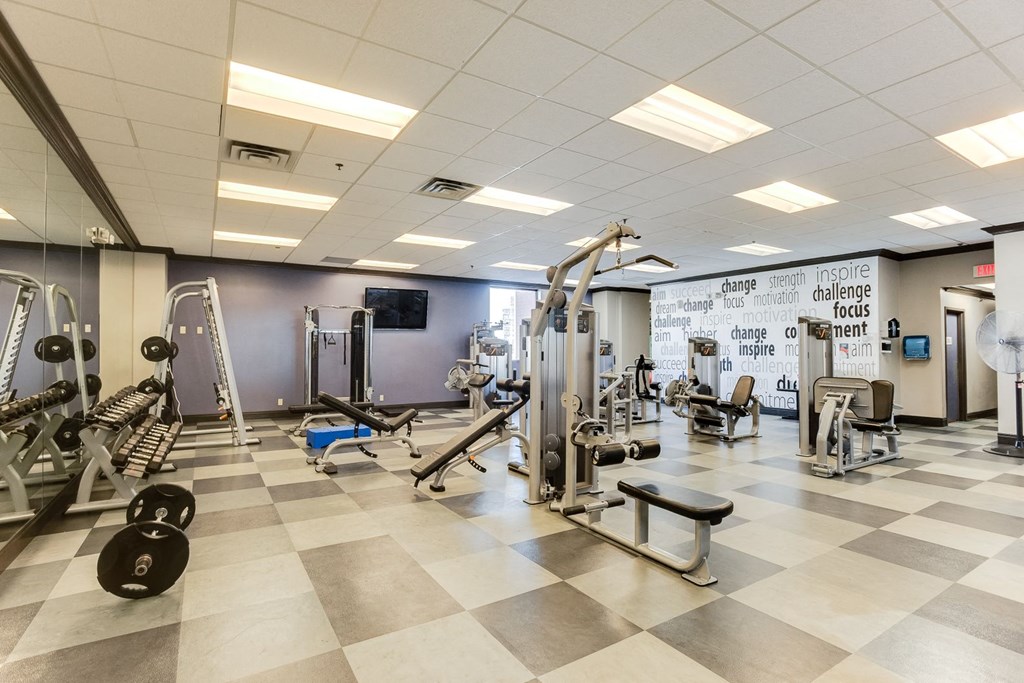 Two Level Fitness Center at Bolero Flats Apartments, Minnesota