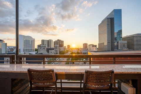 Breathtaking views overlooking the city at ELEVATE Apartment Homes, Minneapolis, Minnesota 55403