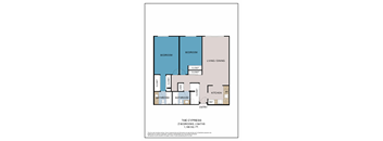 The Cypress Floor Plan at ELEVATE Apartment Homes, Minneapolis