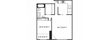 Evergreen floor plan at Bolero Flats