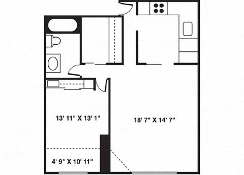 Evergreen floor plan at Bolero Flats