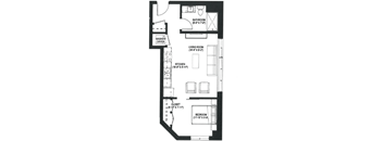 Juniper floor plan at Bolero Flats