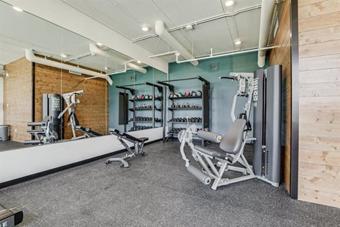 Fitness Center With Updated Equipment at Maven Apartments, Burnsville, MN, 55337