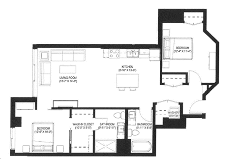 Oak floor plan at Bolero Flats