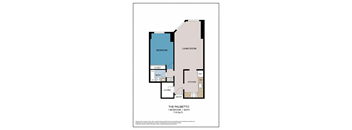 The Palmetto Floor Plan at ELEVATE Apartment Homes, Minnesota