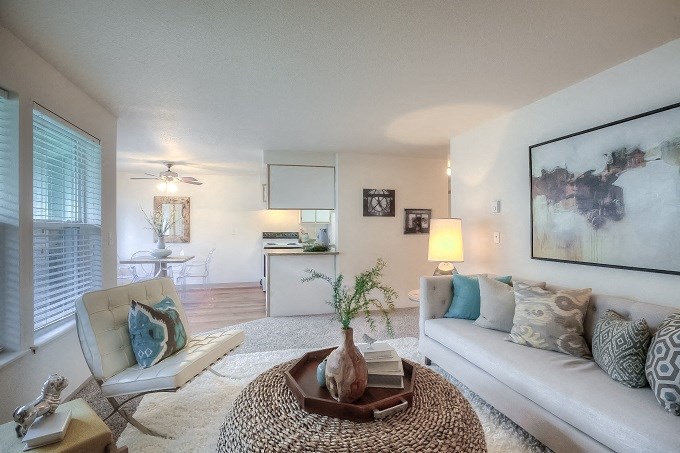 Classic living room at Parkside Apartments, Gresham, Oregon, 97080