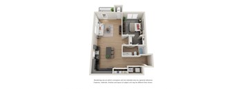 Connoisseur Floorplan at Maven Apartments, Burnsville, 55337