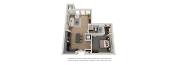 Trendsetter Floorplan at Maven Apartments, Burnsville, MN