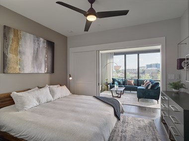 large bedroom private balcony walk in closet