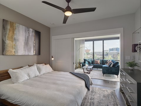 Residences large bedroom private balcony walk in closet