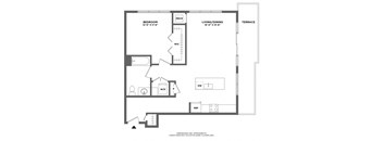 extra large one bed, walk in closet, private terrace, luxury finishes,