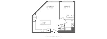 oversized one bed layout, luxury finishes, ample closet space