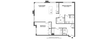 corner large two bedroom, walk in closet, double vanity, luxury finishes, hardwood floors, oversized windows, washer dryer in home